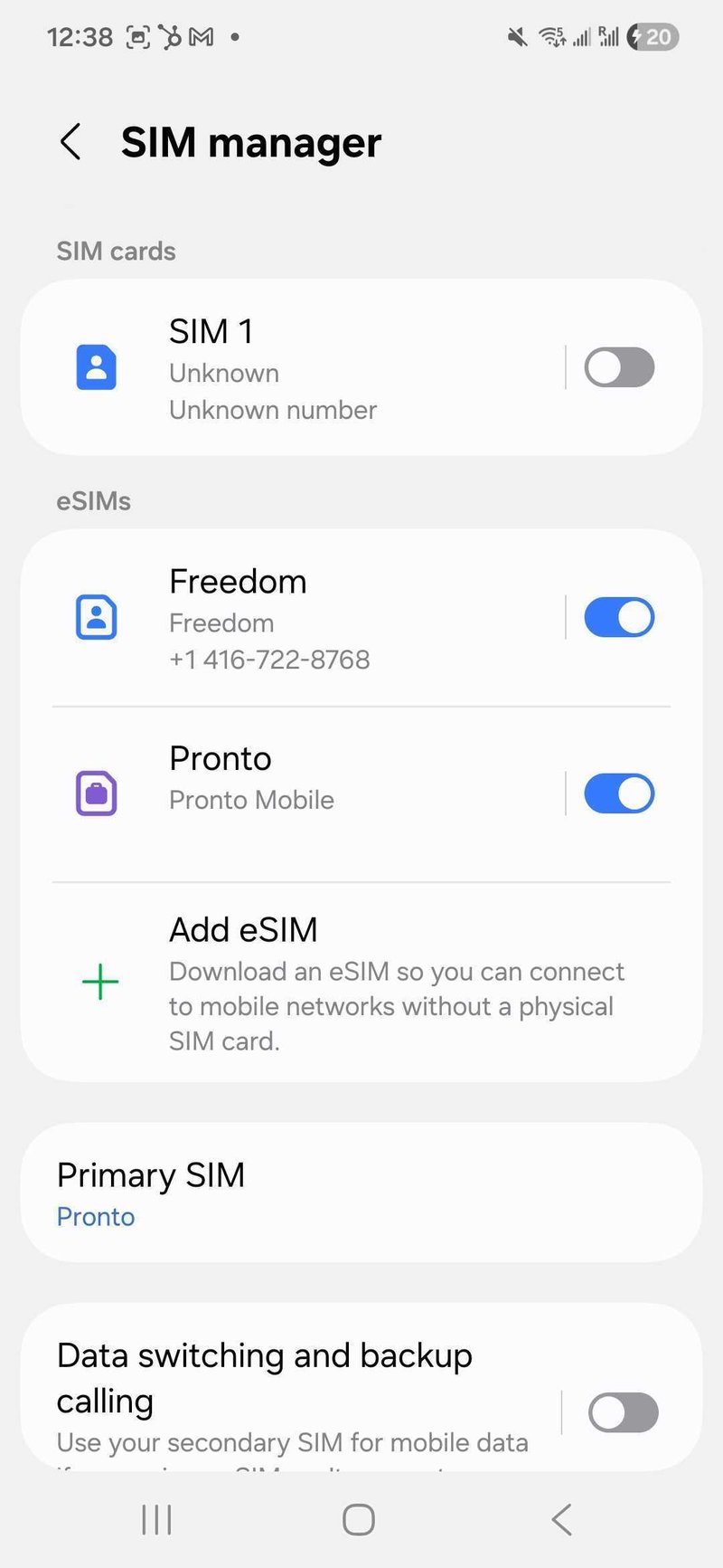 Samsung SIM Manager